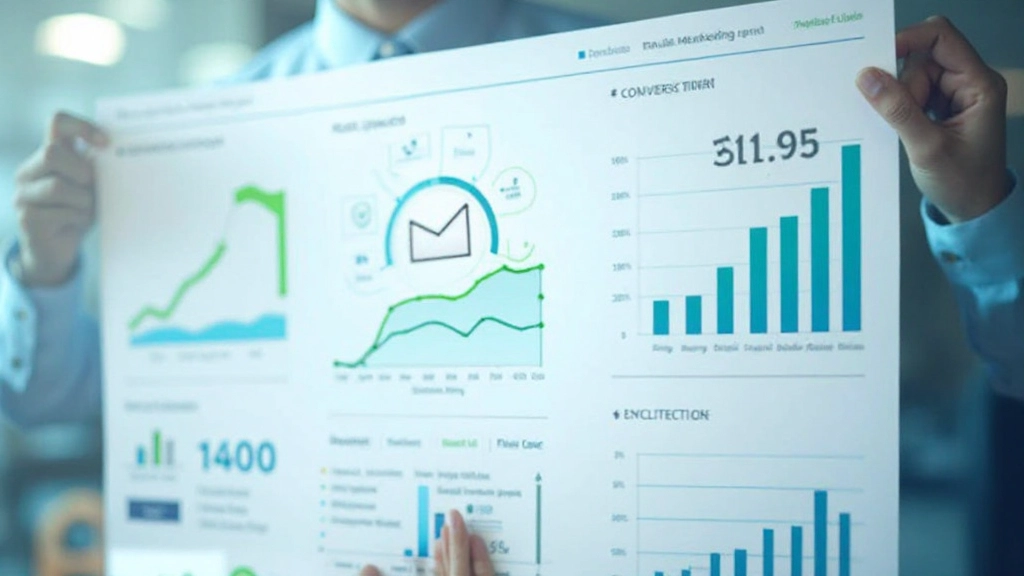 Визуализация статистики эффективности email-маркетинга с графиками роста